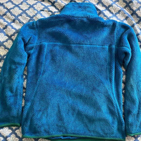 PATAGONIA Sweater Womens XS ReTool Snap T Fleece Pullover Aqua/Green RARE - Picture 3 of 4